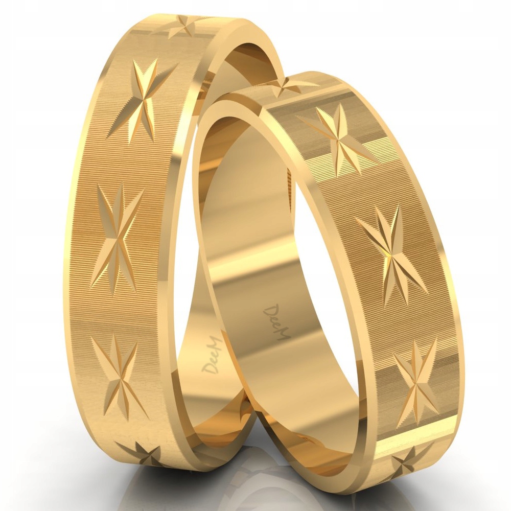 05 ZLATÉ SVADOBNÉ PRSTENY DIAMONDED STARS 585