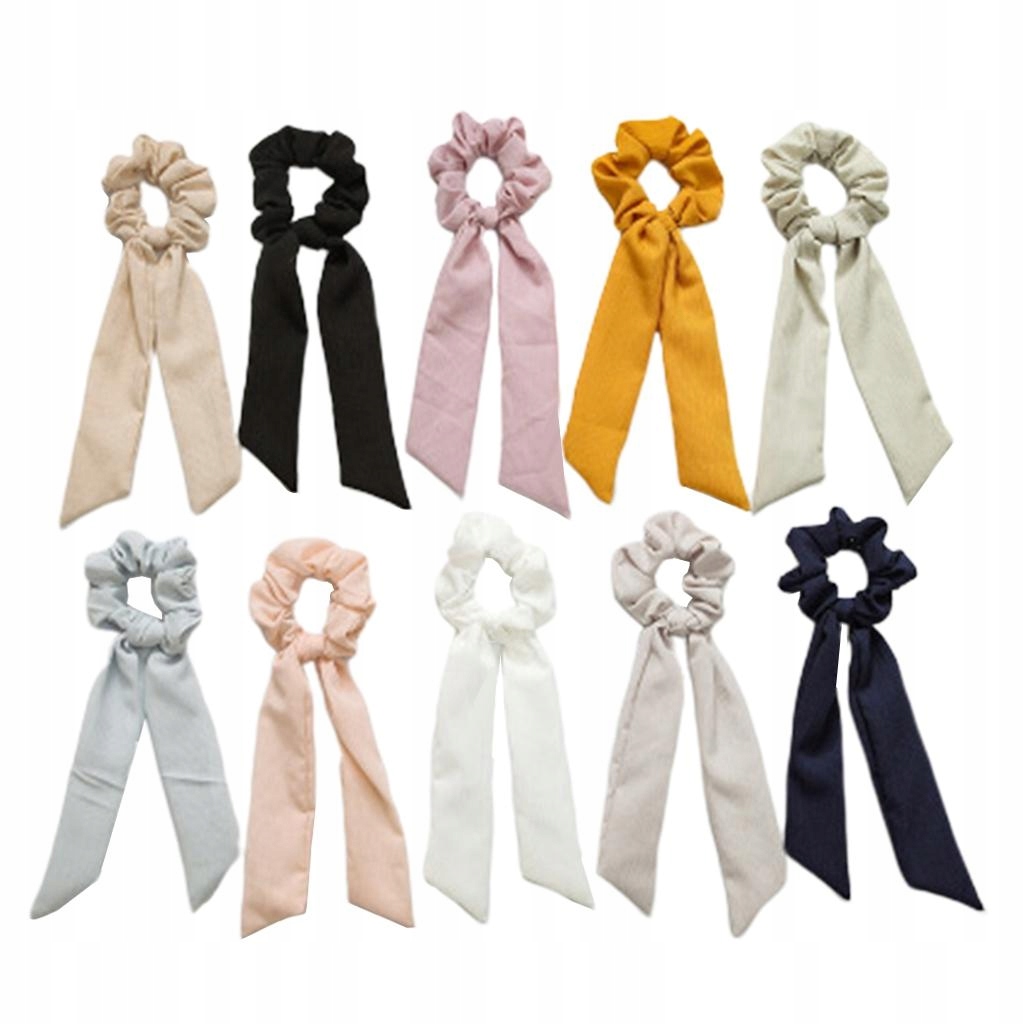 10. Scrunchies štýly elastické kapely pre
