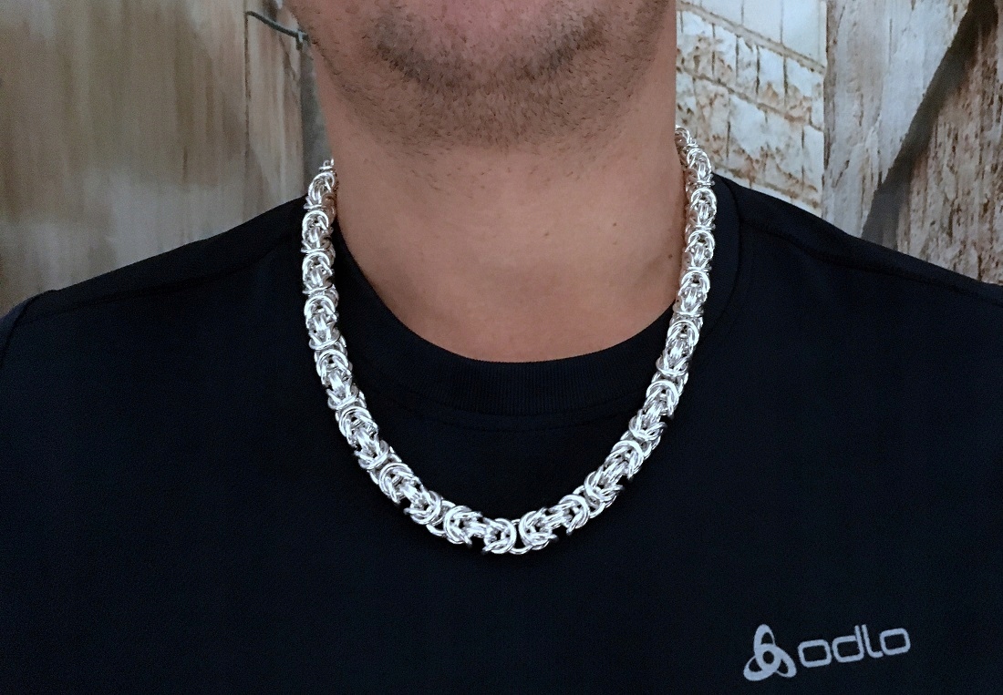 11,5 mm Royal-Bizantian Silver Reťaz 925