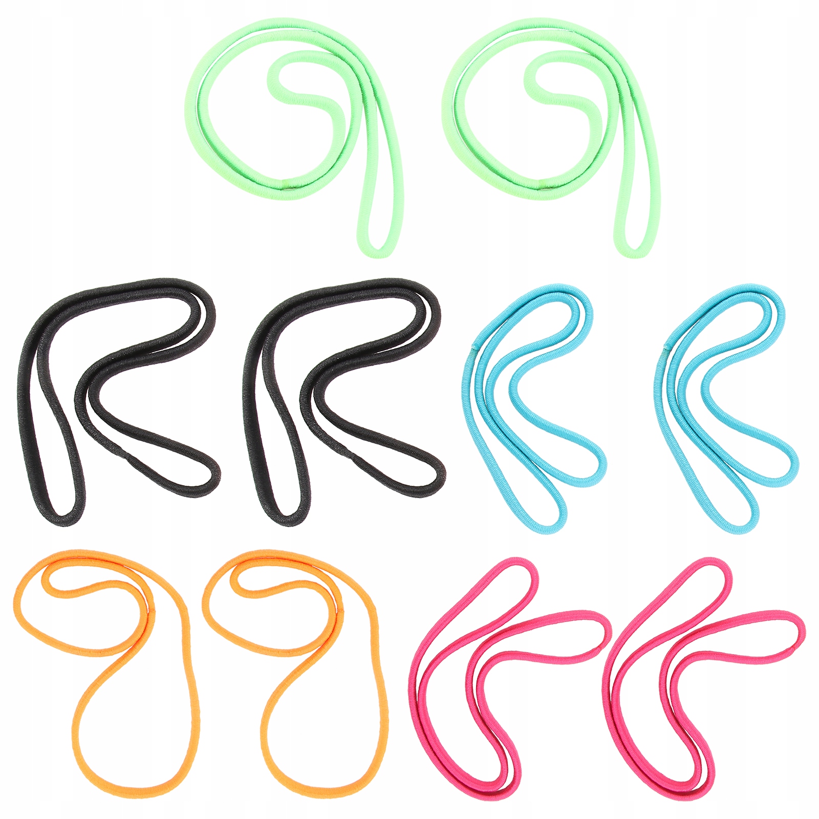 12 -kusy vlasové pásy farebné vlasy Elastics