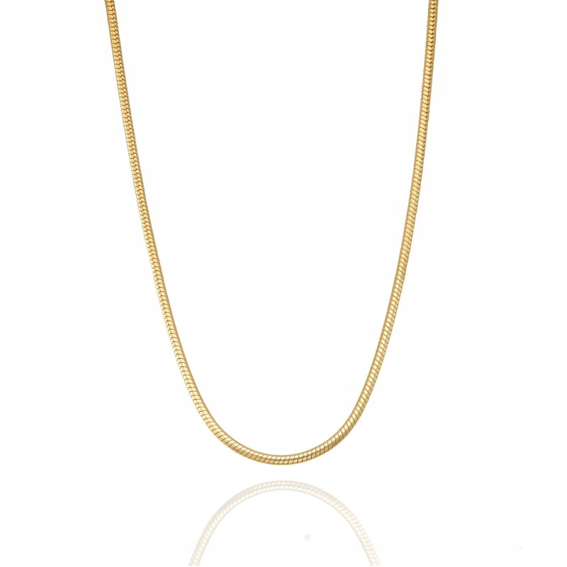 14k Zlatý reťazec żmijky, zlato 585, 55 cm