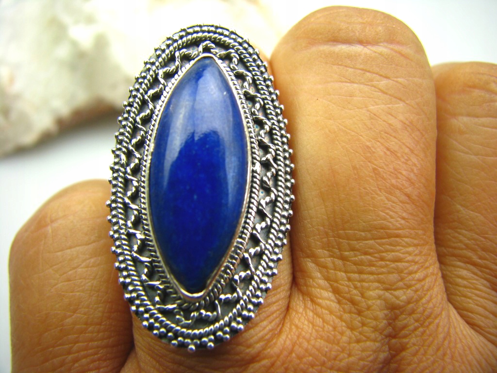 1692 Orient veľký prsteň Lapis Lazuli Silver 92