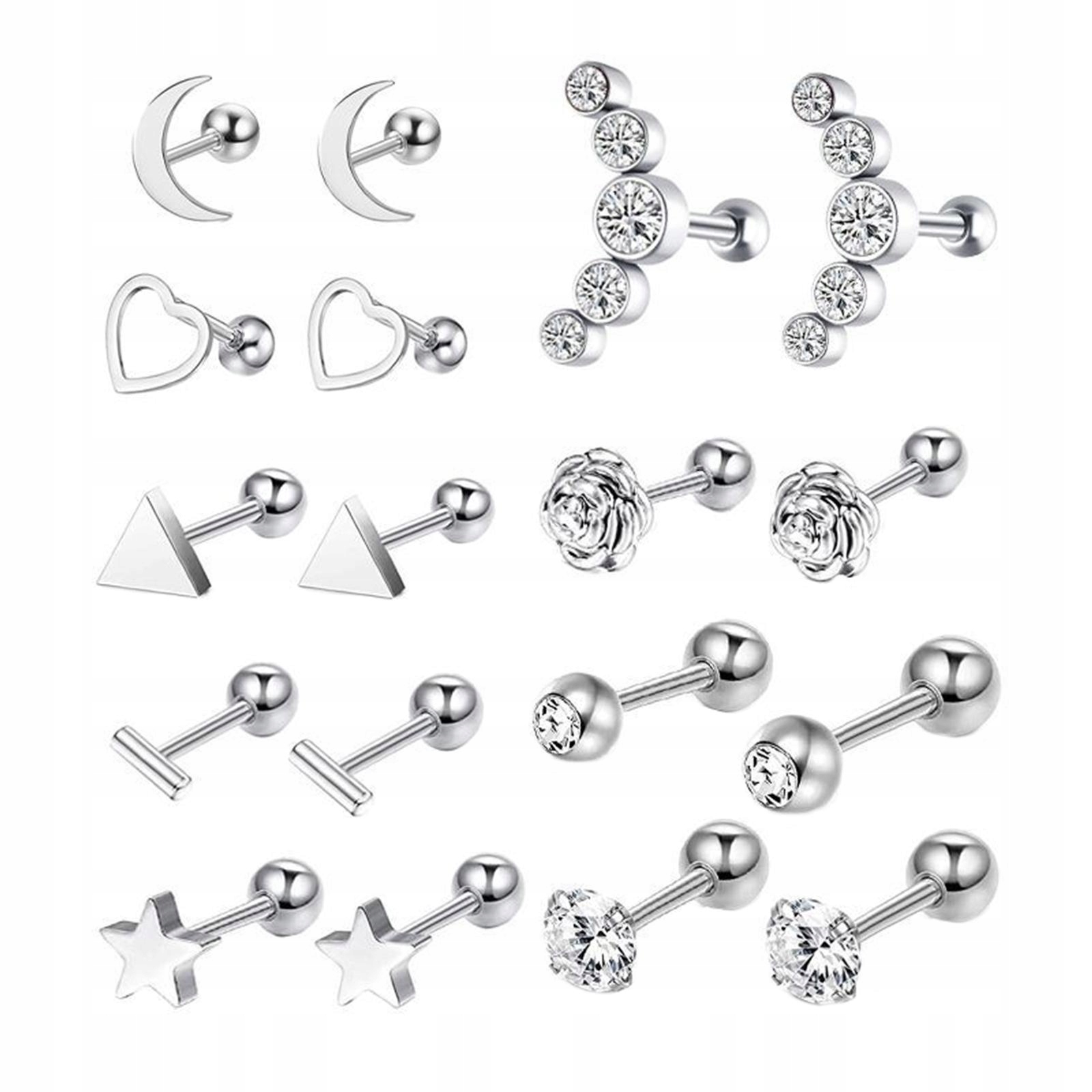 18. Náušnice Tragus darčeky z nehrdzavejúcej