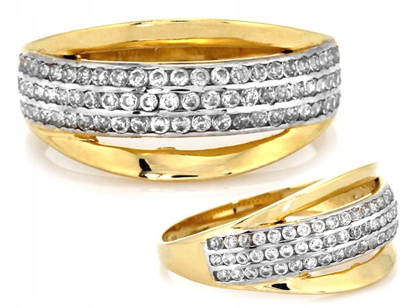 ZIRCONIA BIRD 19R GOLD RING 585
