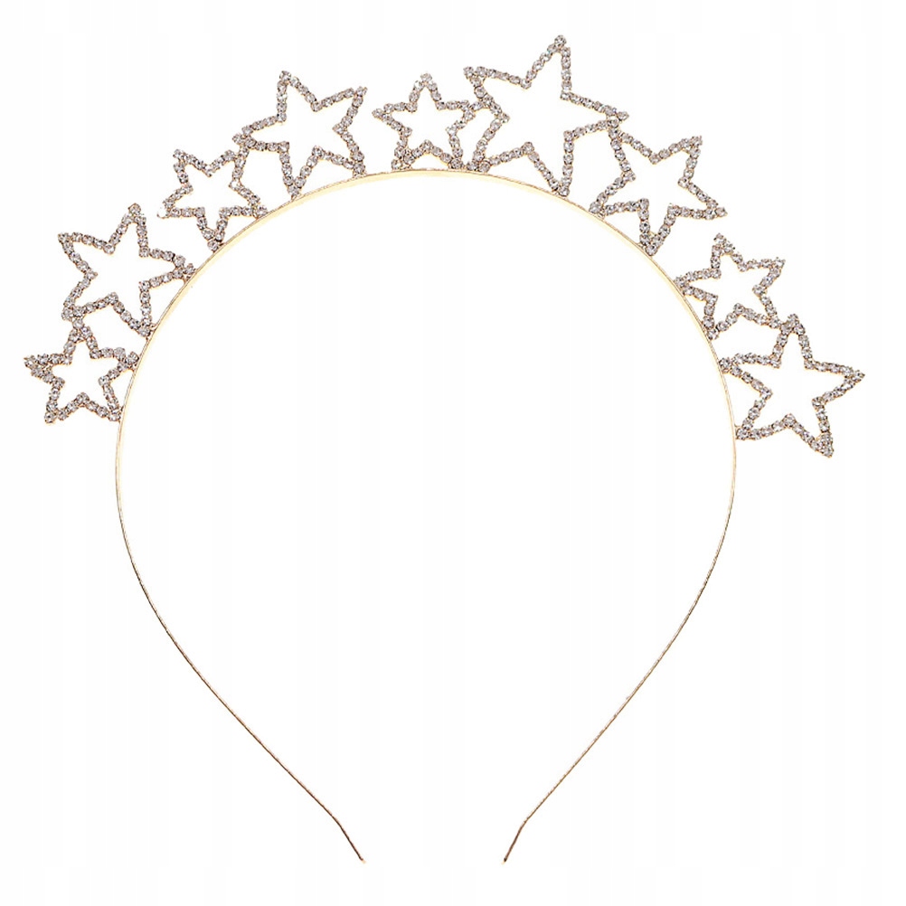 1PC Star Design Shinny Shinestone Tiara