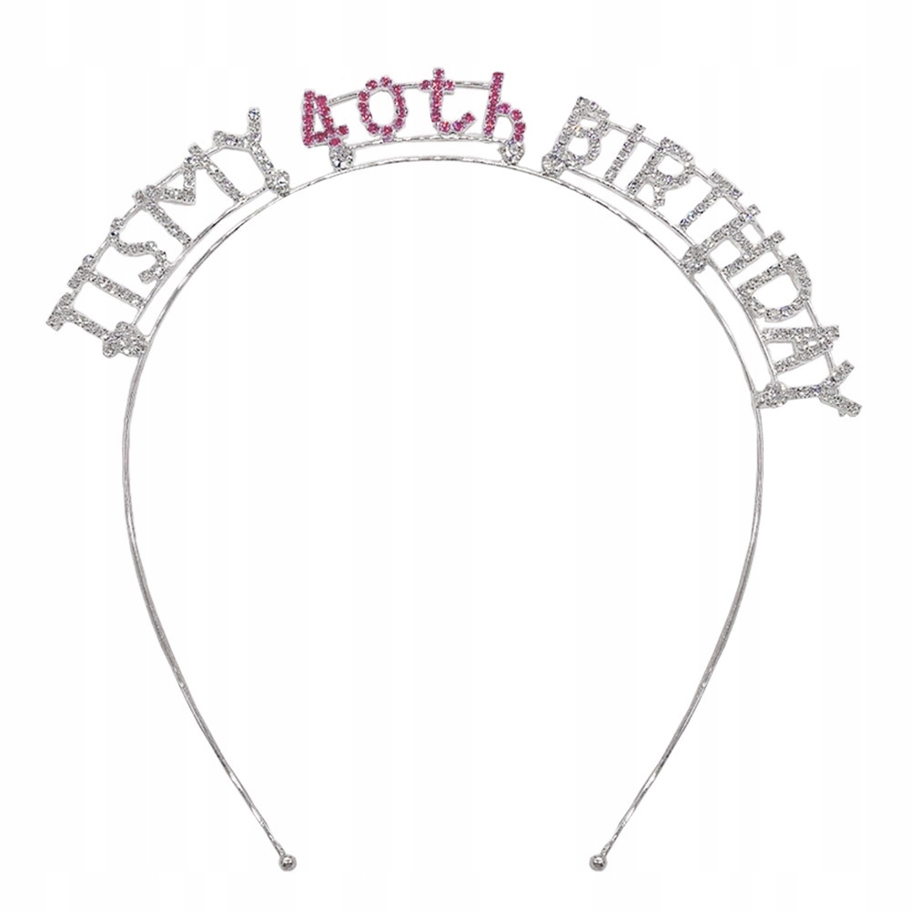 1pc 40. narodeniny Tiara Birthday Tiara