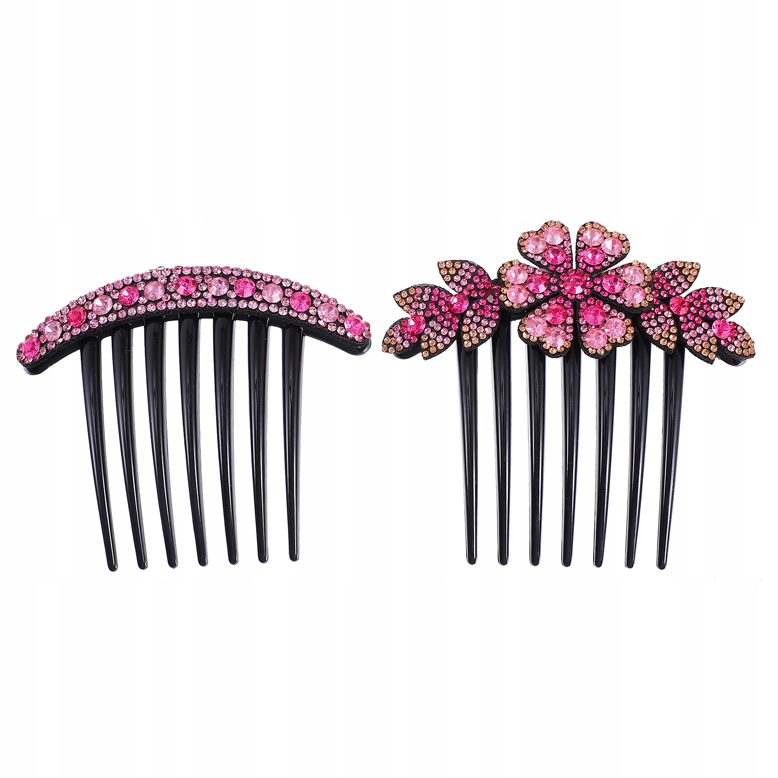 2 krištáľové krištáľové vlasové hrebeň Sparkle
