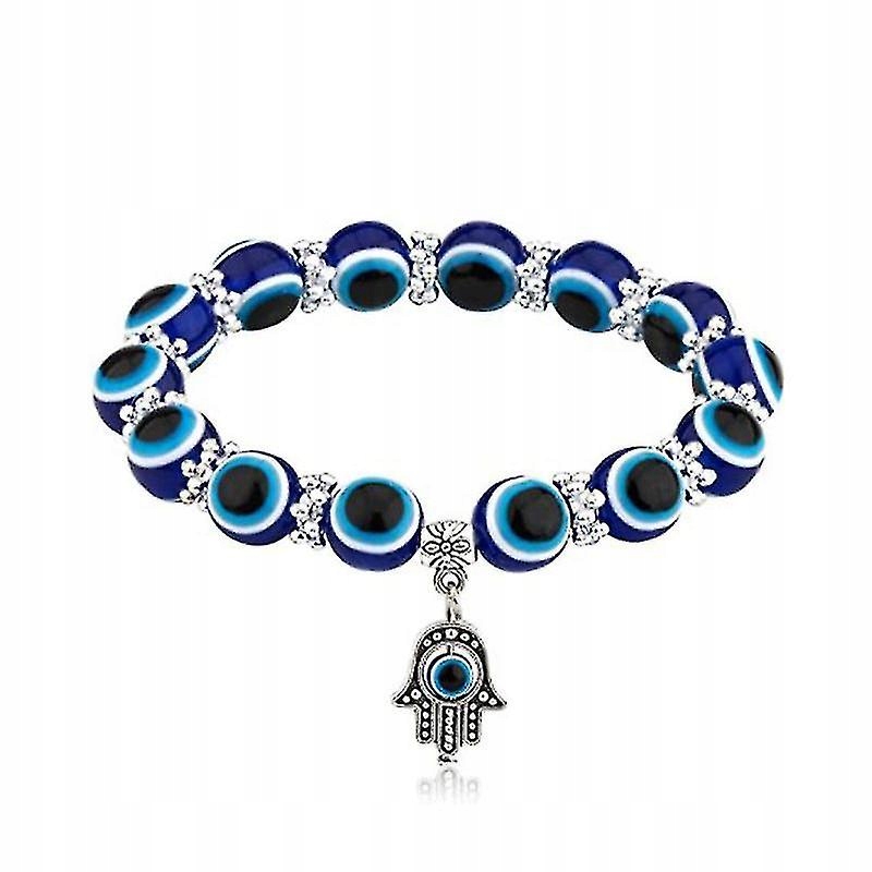 2-balenie Evil Eye Blue Palm Náramok tureckej šťastia