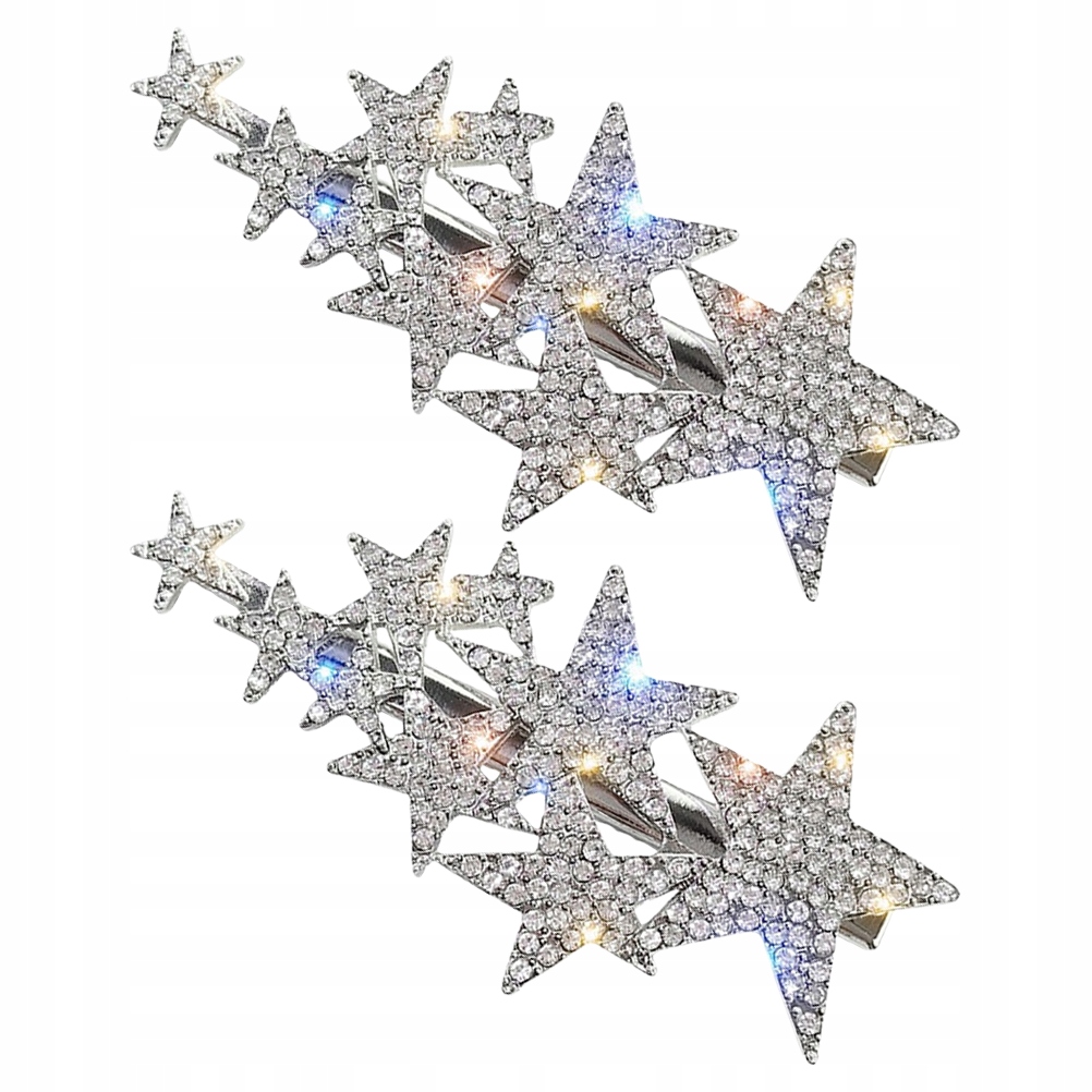 2 kusy žiaria barettes Hair Star
