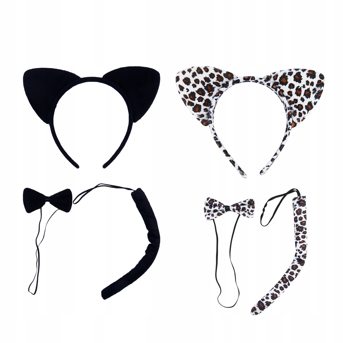 2 Set Cat Uši a kostým Halloween Halloween