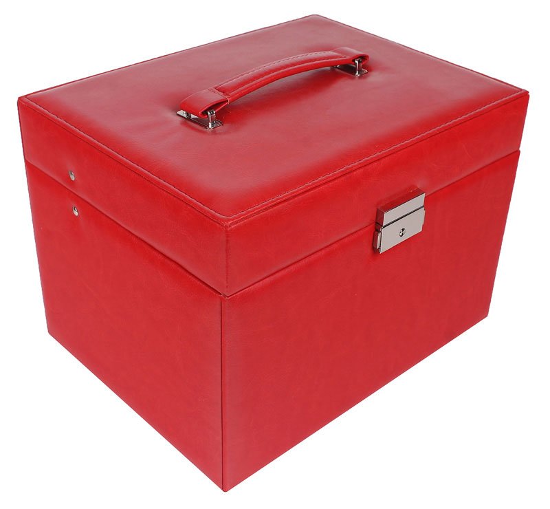 KRABICA ŠPERKY 2v1 box + mini červená