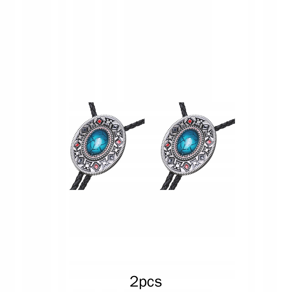 2x Aztec Indian Art Totem Western kravata