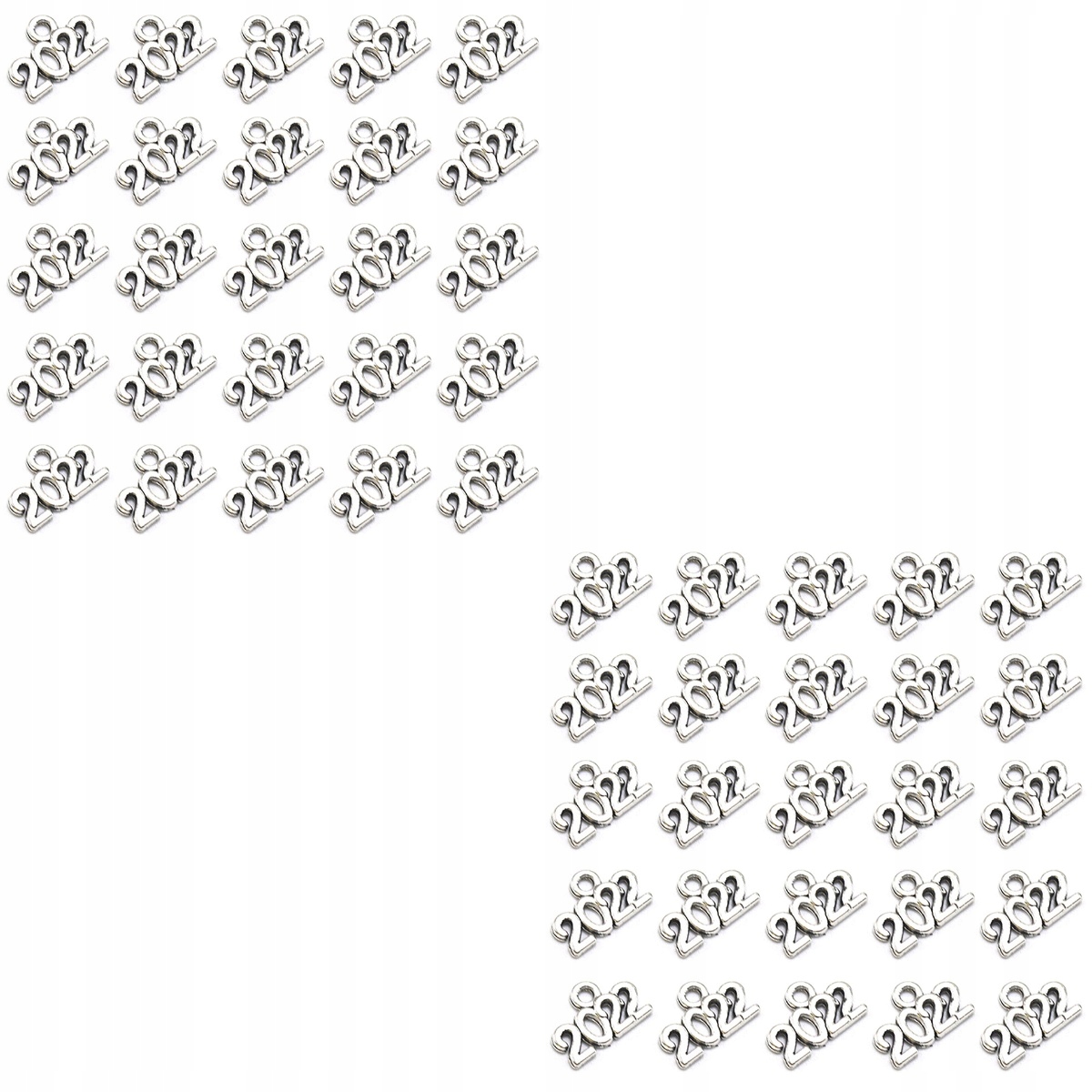 2x Signet 2022 DIY Pendant Rok 2022 Charms