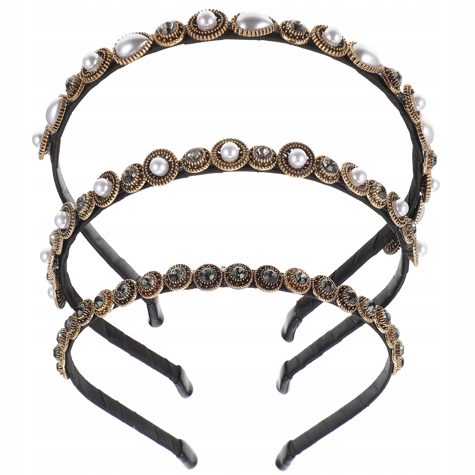 3 barokové perly v štýle Hairbands Girl Pearl