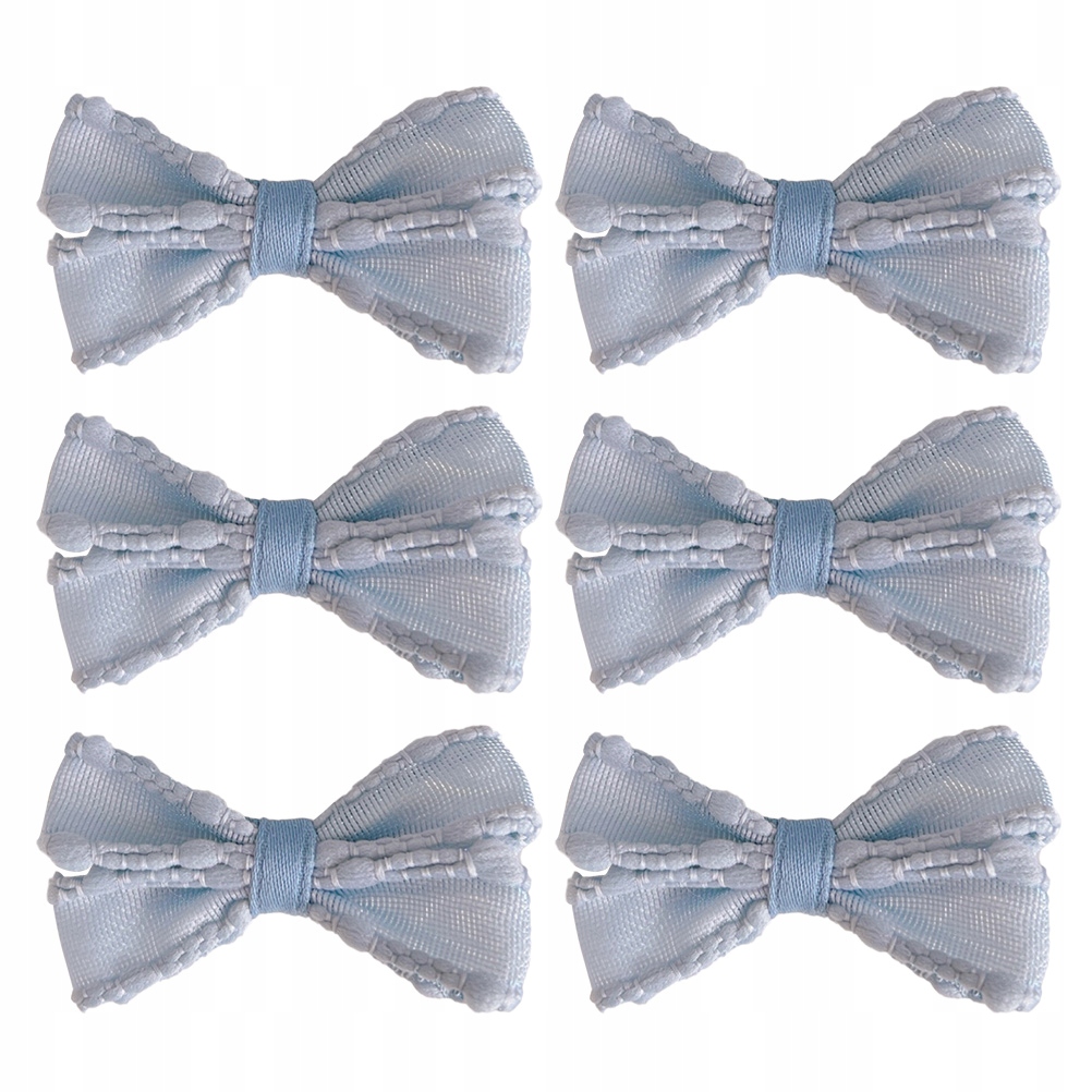 3 páry bowknot účesy látky Barrette Vlasy