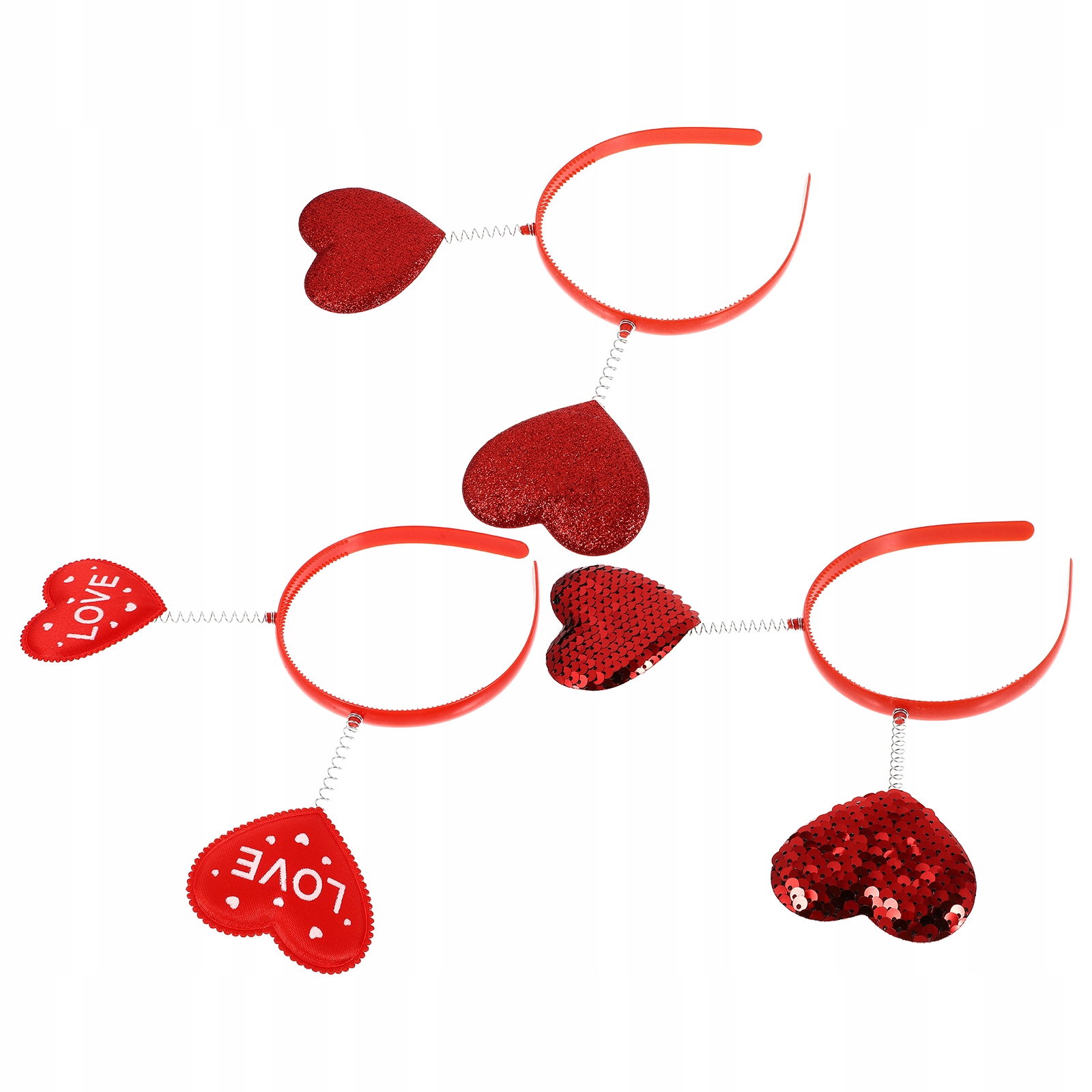 3 kusy vlasové pásmo Bopper Heart Heart