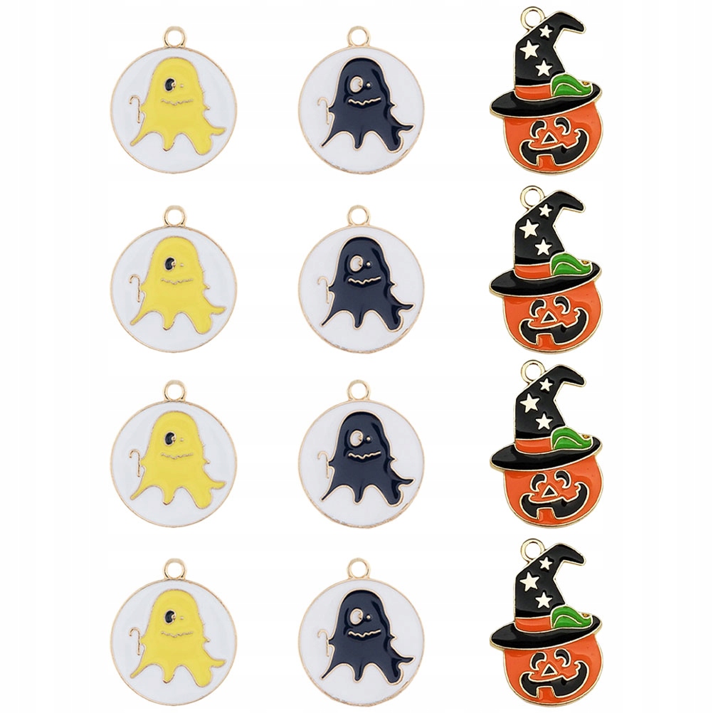 30 kusov DIY Halloween zliatiny prívesku