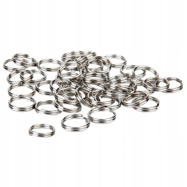 30xSplit krúžky na kľúče 1,2 x 12mm 100 Silver