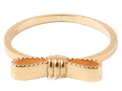 333 GOLD RING OF STARS BOW 14R -%