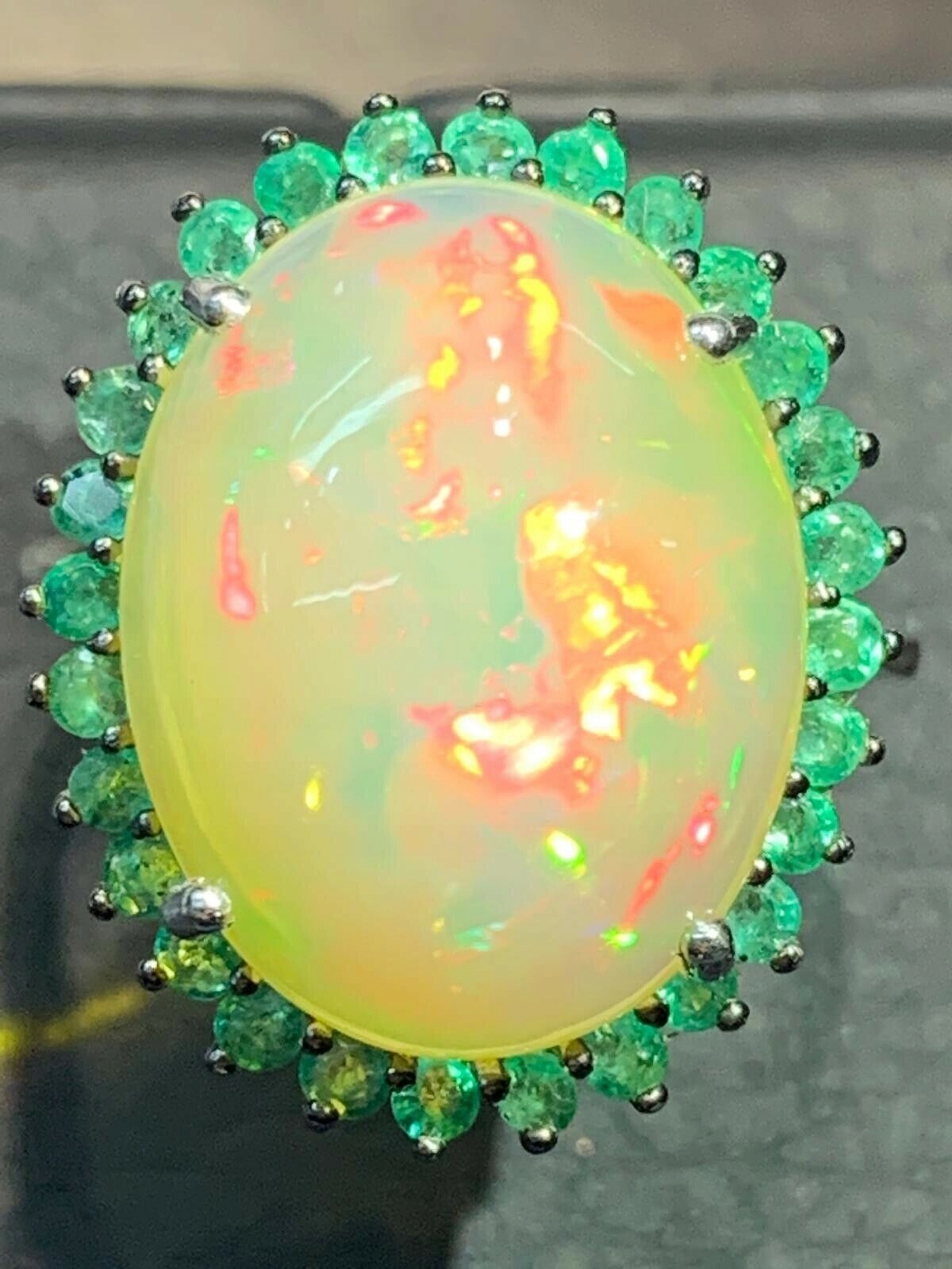 36700 prsteň Opal Welo 14x17 Emerald veľkosť 14