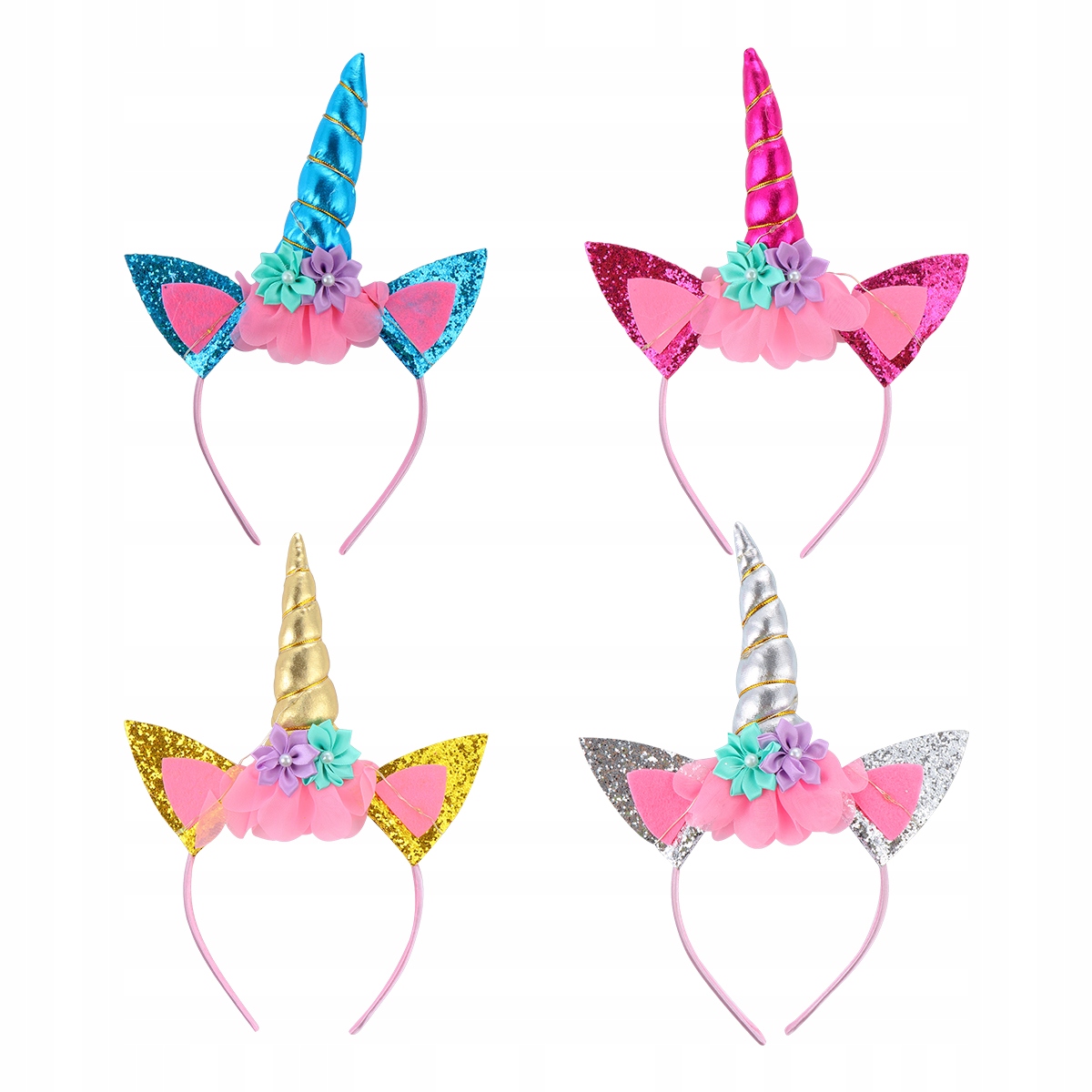 4 Unicorn Hair Band