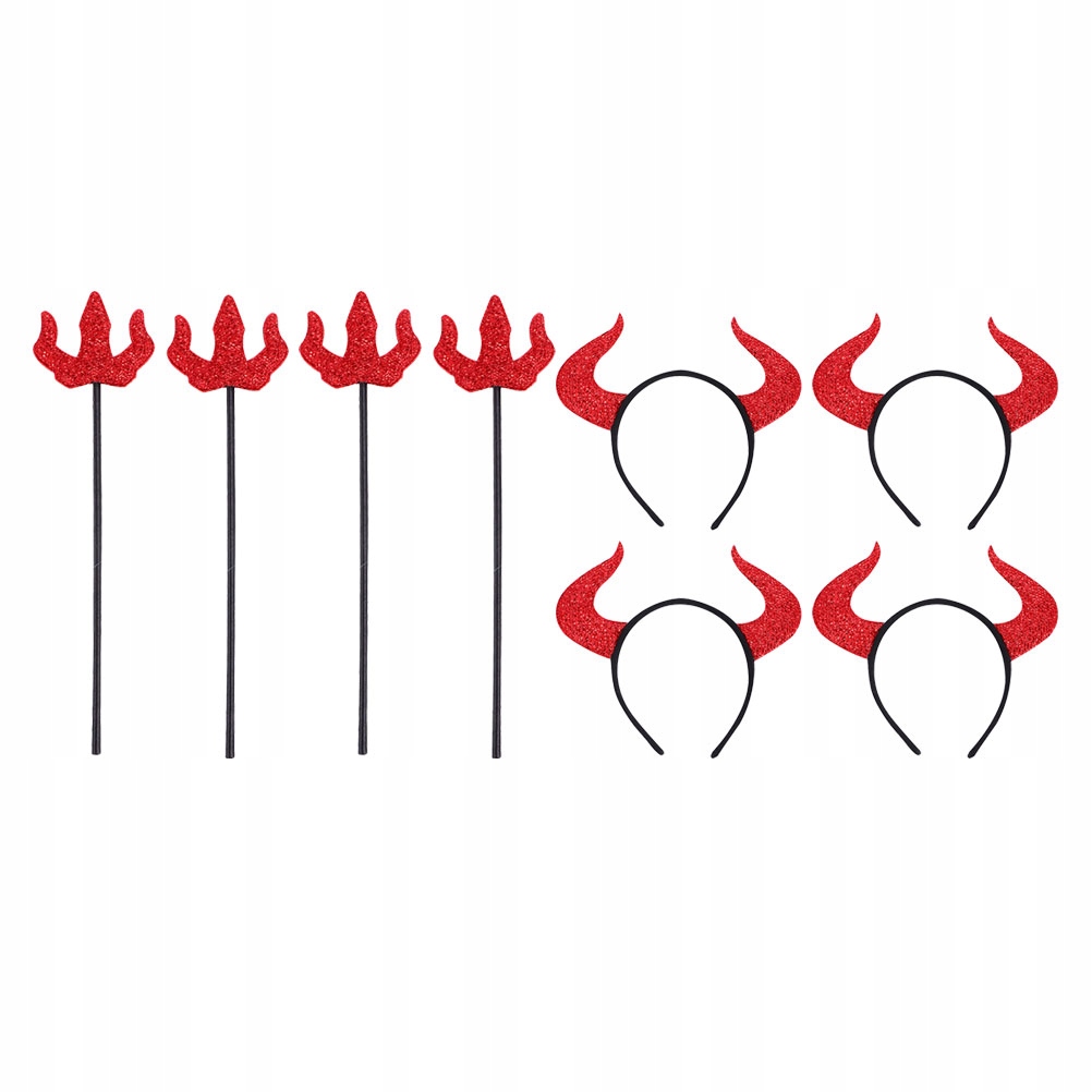 4 Halloween Sets Fairbands Horns