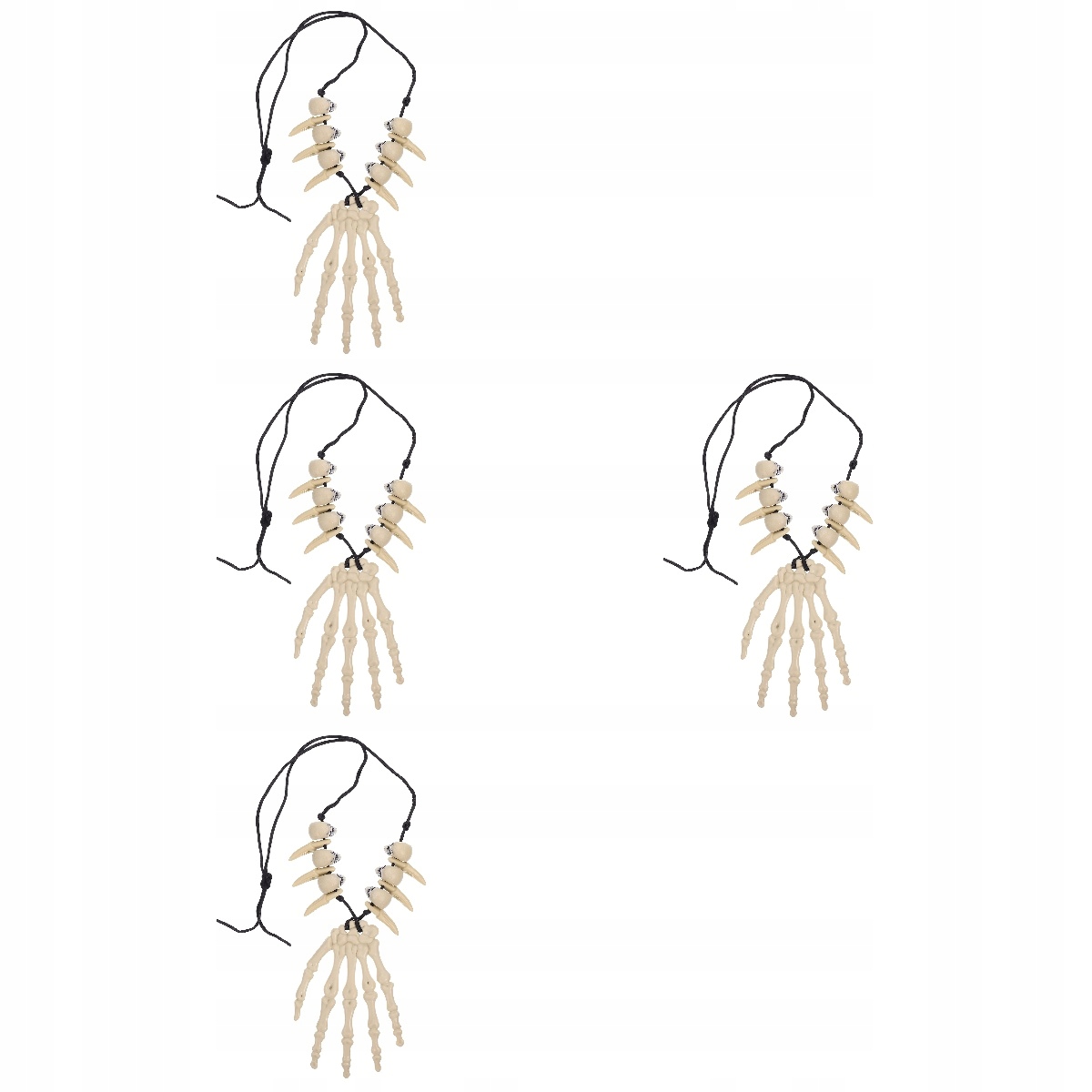 4x gotický skeleton náhrdelník Ghost náhrdelník