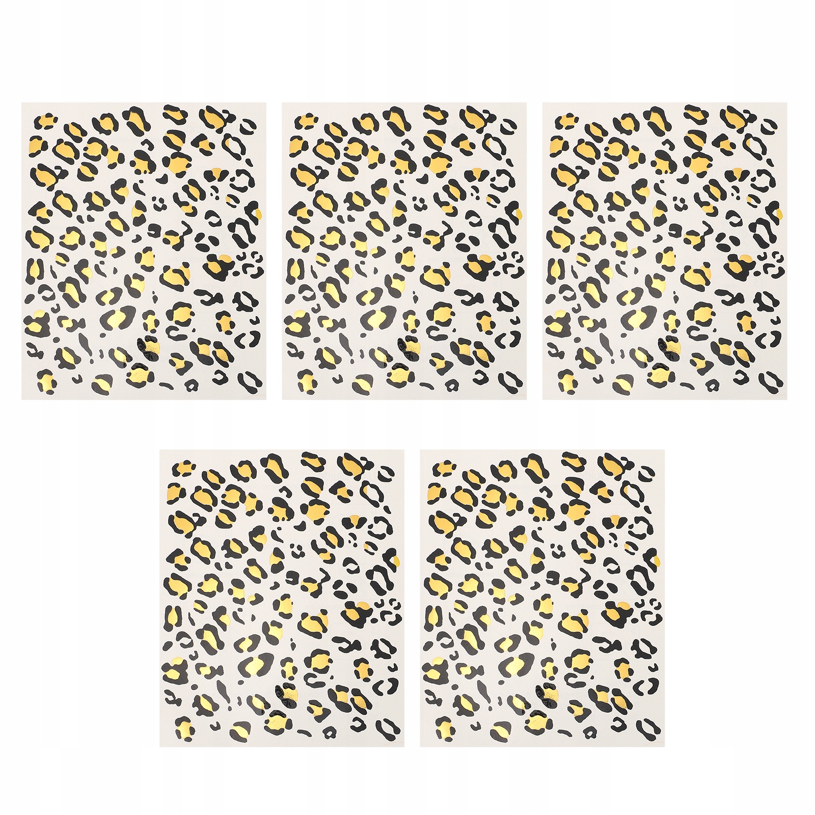 Tetovačky - 5 Listov Dočasné tetovanie Leopard tetovania
