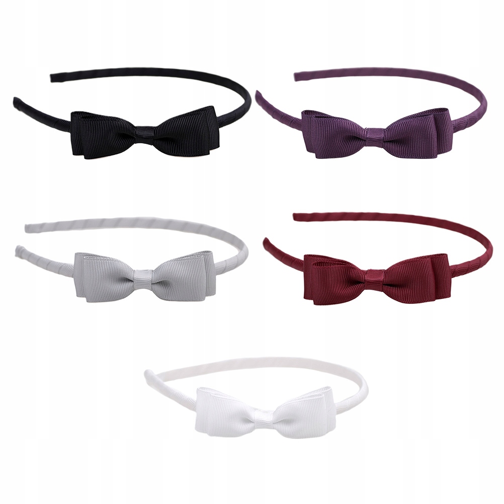 5 kusov dvoch -Lonyer Bowknot Hair Hoops pásy