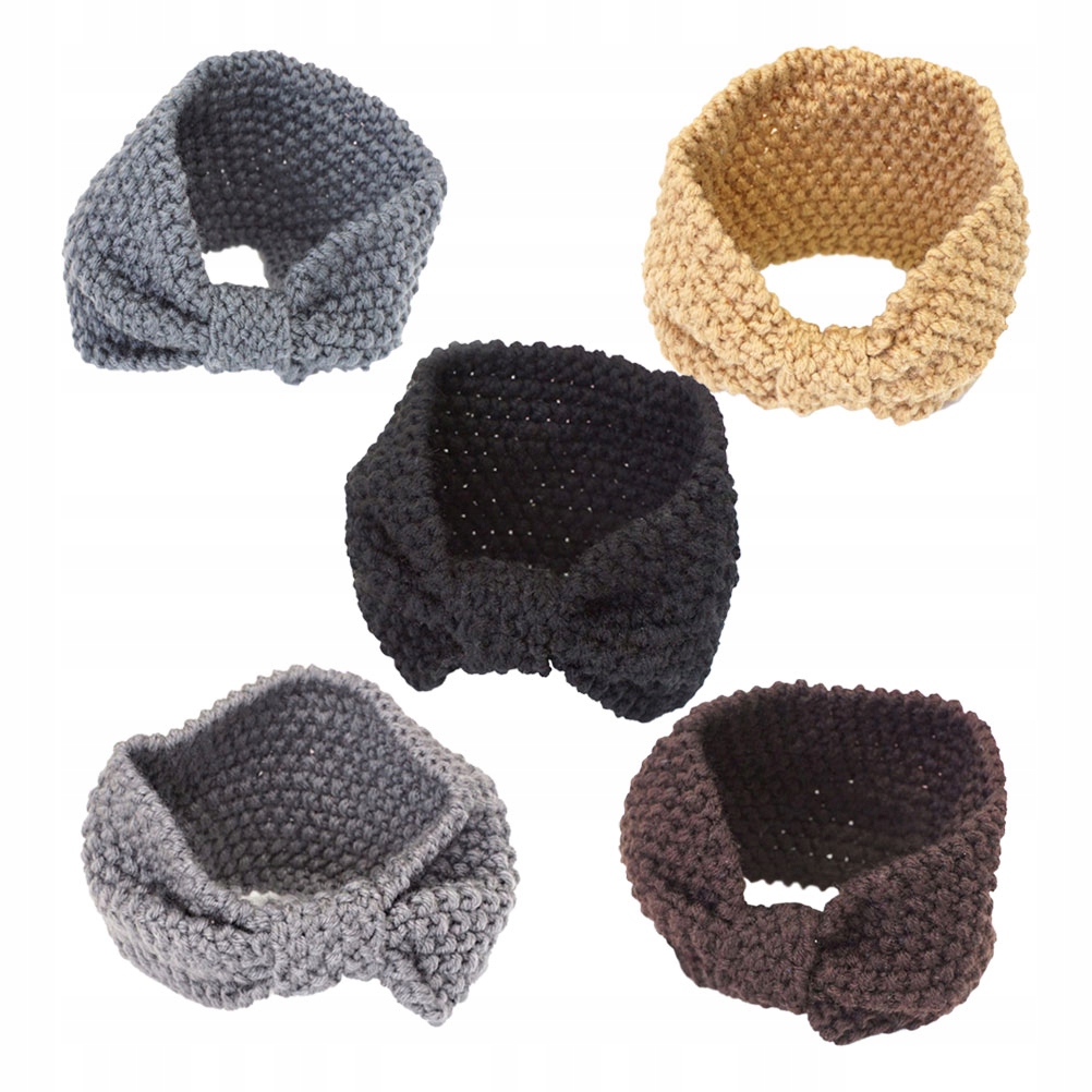 5 kusy pletené knôtové bowknot pásy do
