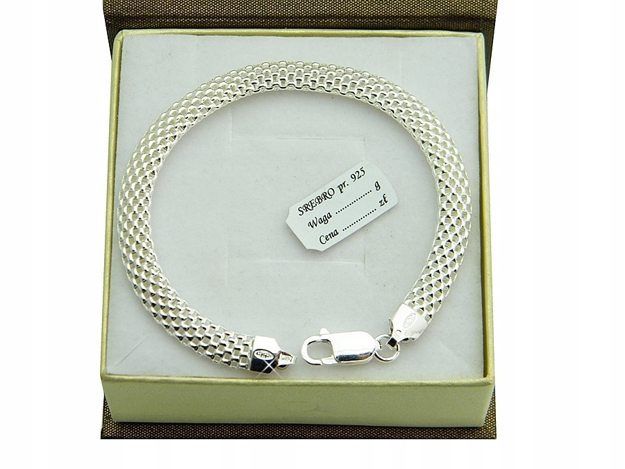 -50% elegantné striebro s náramkom trubice 925, 6,2 mm