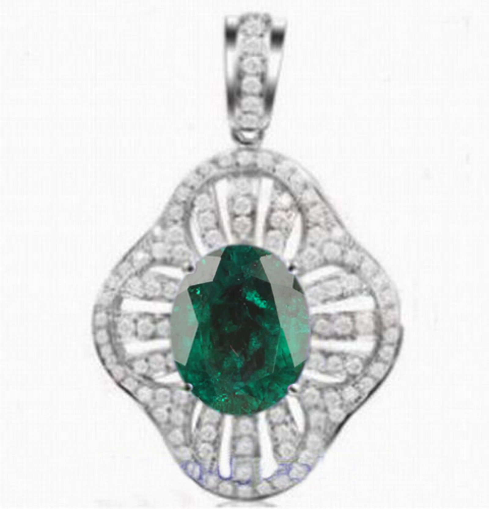 585er Emerald IGI certifikovaný diamantový prívesok
