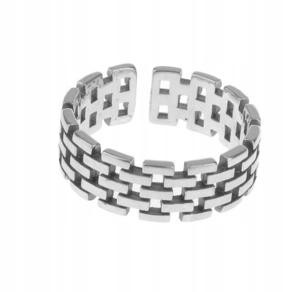 5xVintage 925 Sterling Silver Braided Open Open