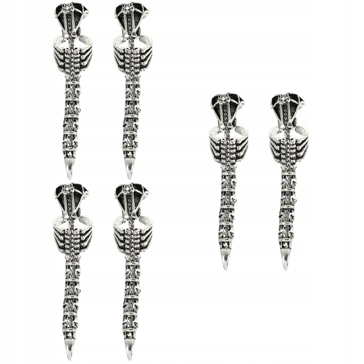 6 ks. Gothic Scorpion Tail Rings