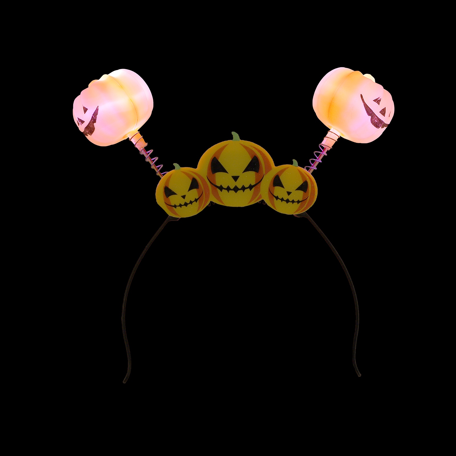 6 kusov osvetlená Halloweenská tekvica