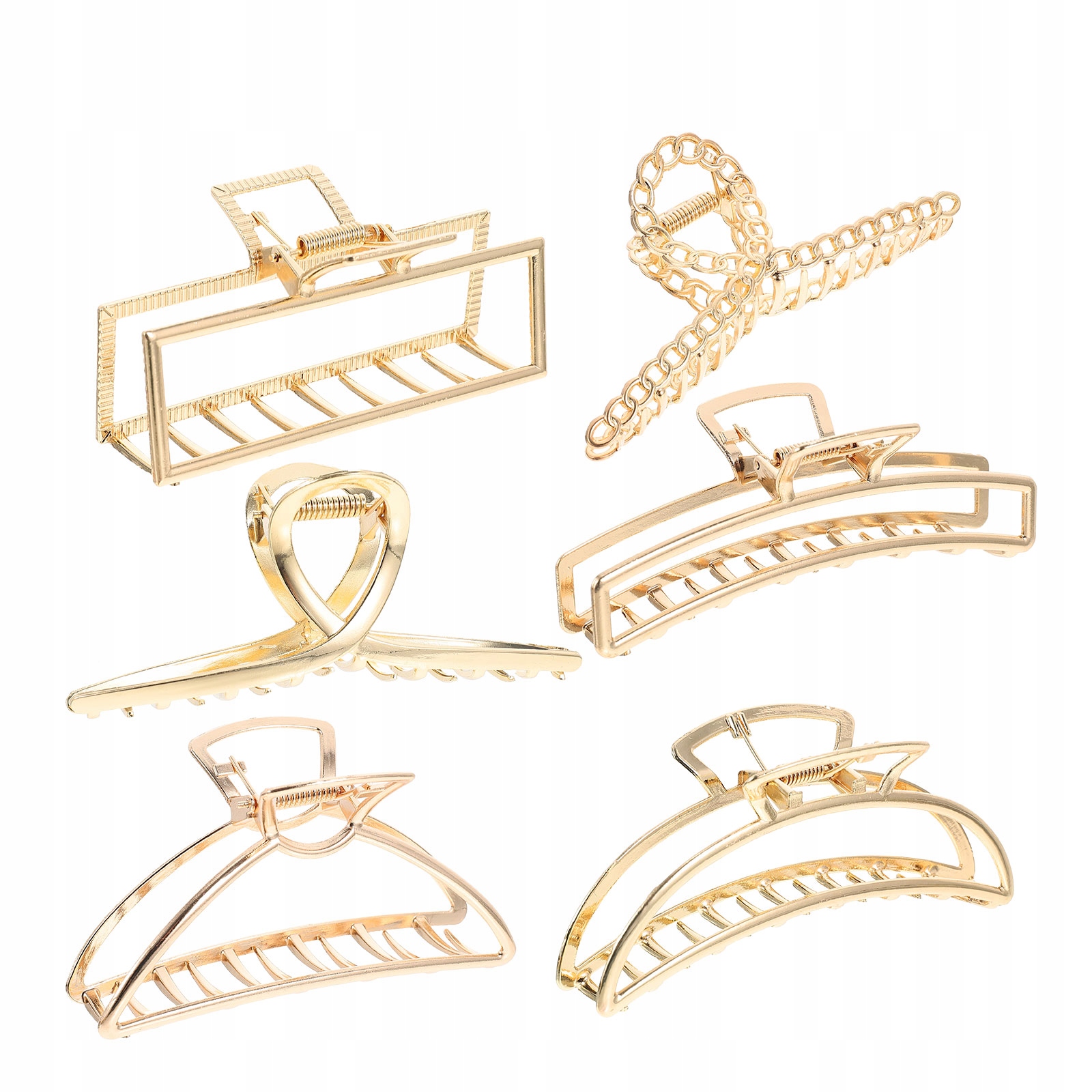 6ks Cap Clips Clips Clips Clips Metal Vlasy Set