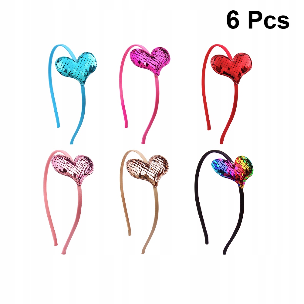 6pcs flitrové pásy hlavy trblietky pramene do