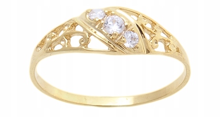 731 FINE GOLD RING Ornament 585
