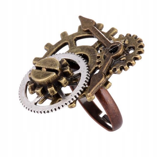 7xsteampunk hodinky Part Gears Antic Ring