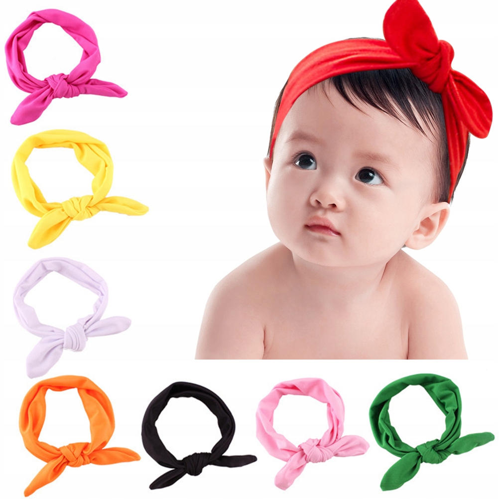 8 kusov Hairband turban knôt čelenka