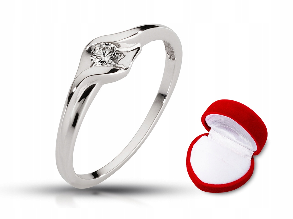 Diamantový zásnubný prsteň ABgold 0,10 ct š. 24 h