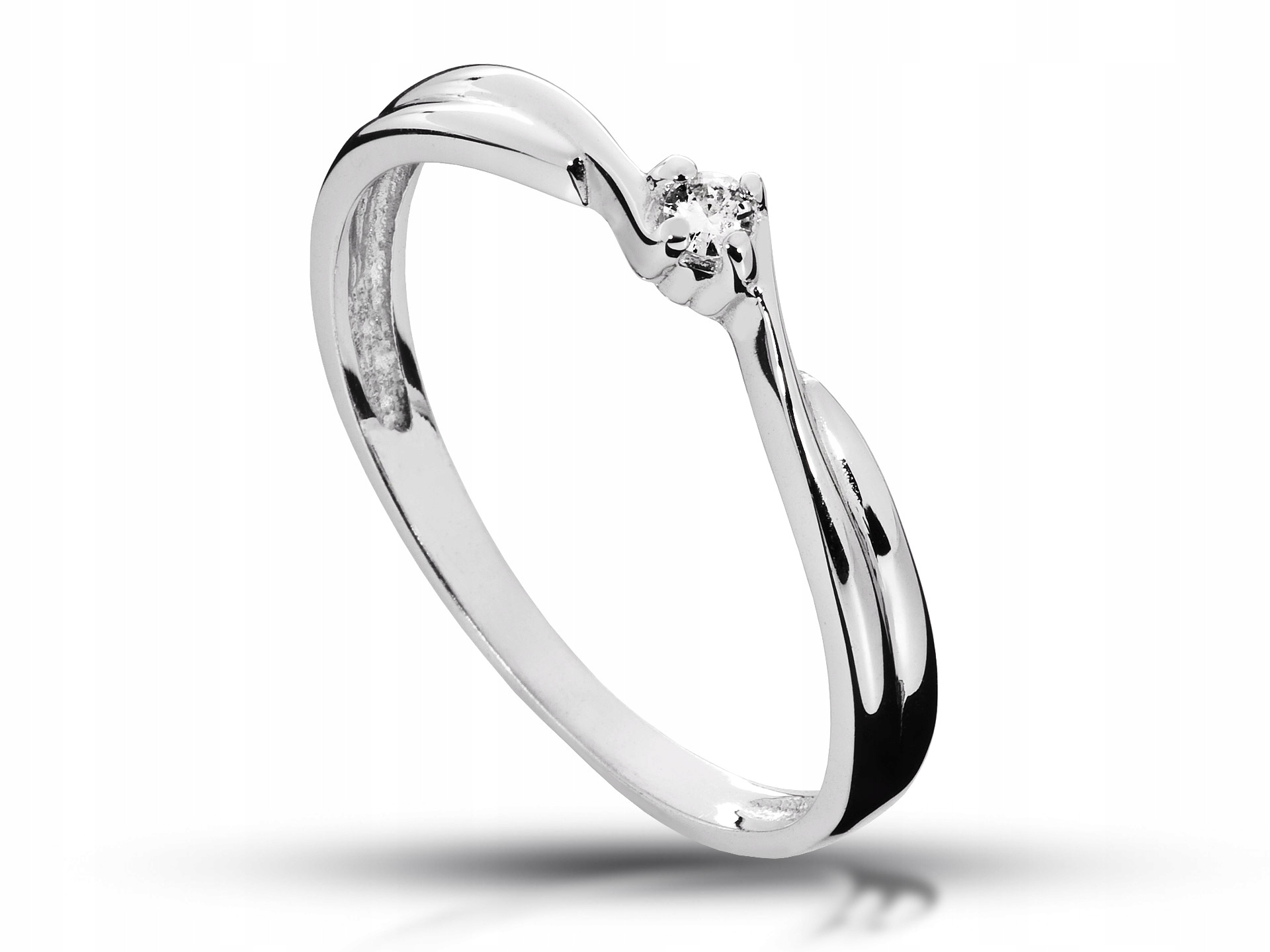 Zásnubný prsteň ABgold s 0,05 ct diamantom
