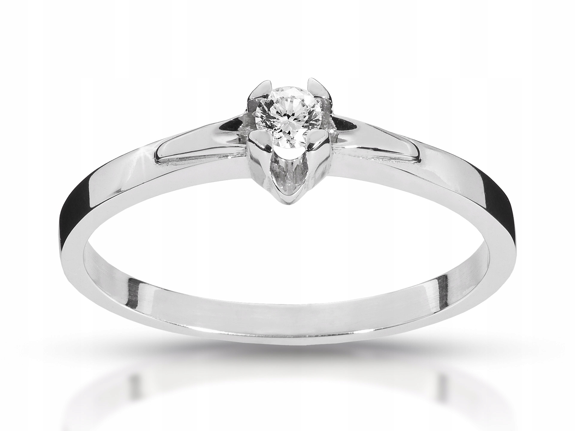 Abgold zásnubný prsteň s diamantom 0,08Ct