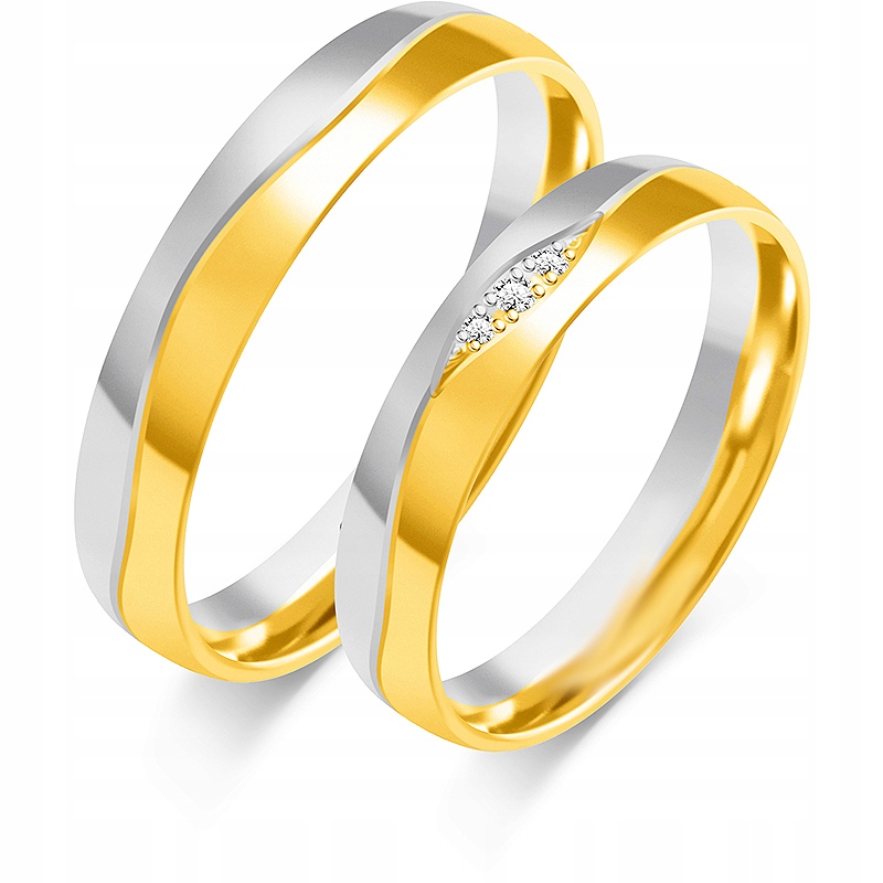 Ajubiler Gold Rings Pair 4,00 mm p 333