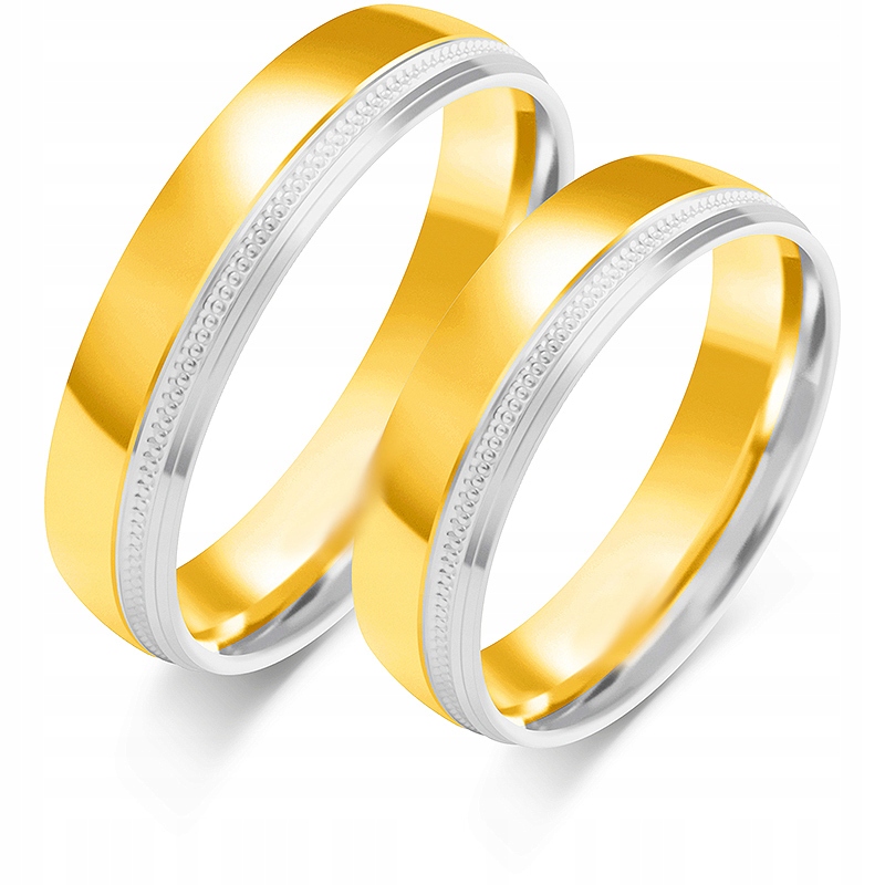 Ajubiler Gold Rings Pair 5,00 mm s. 750