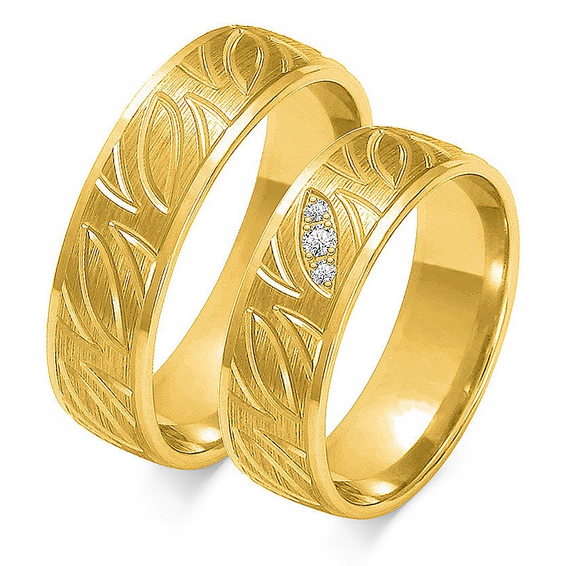 Ajubiler Gold Rings Pair 6,00 mm p 585