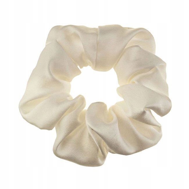 Almania scrunchie hodvábna elastická pre vlasy slonoviny