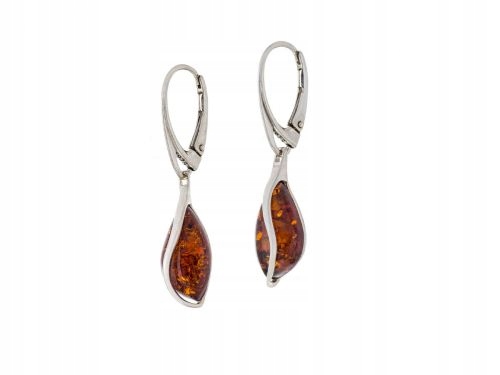 Amber 434 - Strieborné náušnice s Amberom