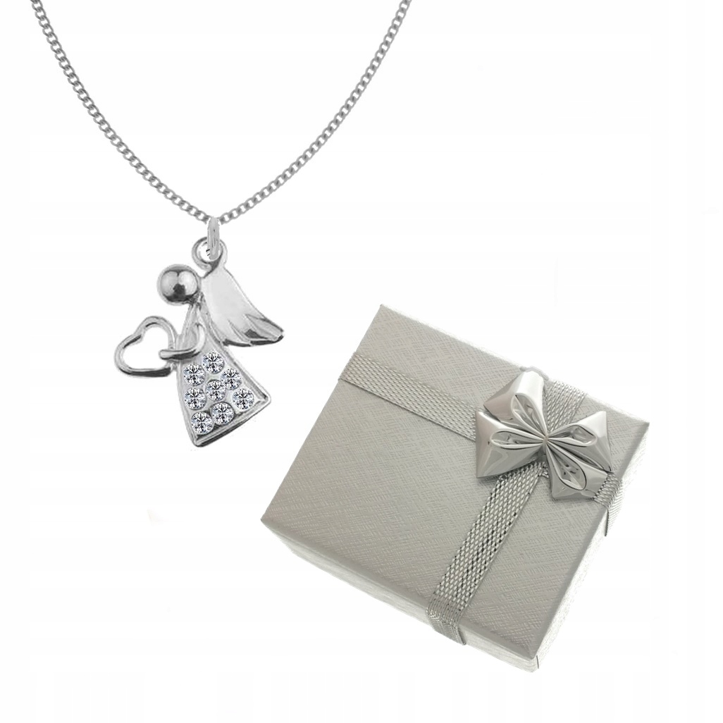 ANJELSKÝ NÁHRDELNÍK Z KR. SWAROVSKI SILVER 925