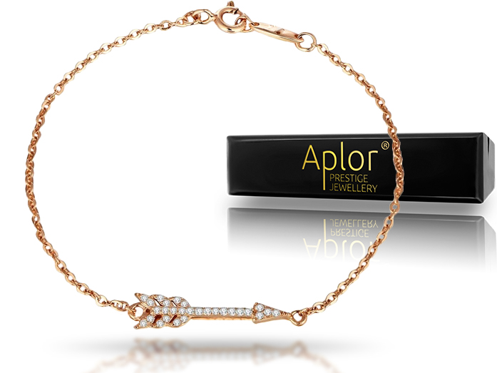 Zlatý náramok APLOR 925 Always Kr. Swarovski